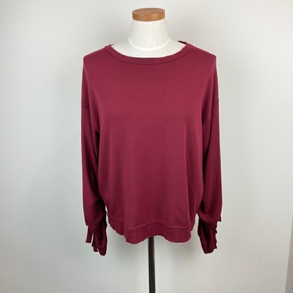 Neiman Marcus Tie Cuff Detail Sweater